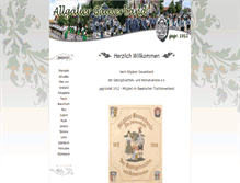 Tablet Screenshot of allgaeuer-gauverband.de